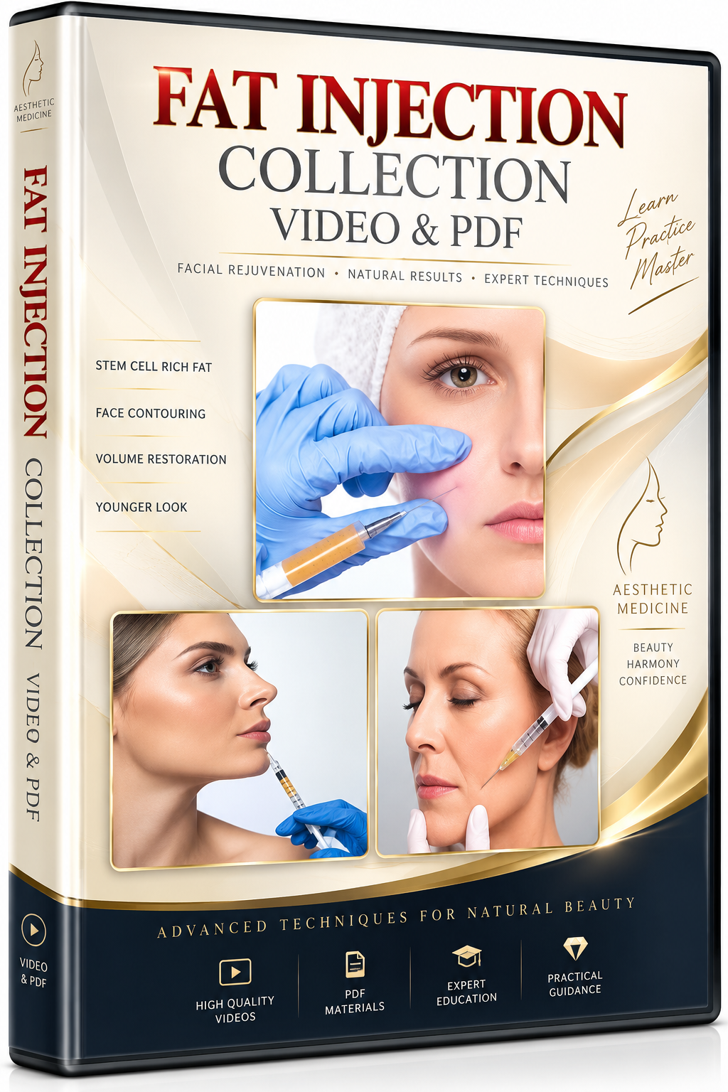 دوره‌ای جامع درباره اصول و تکنیک‌های تزریق و انتقال چربی در پزشکی زیبایی. این آموزش به کاربردهای تزریق چربی برای بازسازی حجم، اصلاح فرم و کانتورینگ نواحی مختلف می‌پردازد و برای پزشکانی که در زمینه اقدامات زیبایی فعالیت می‌کنند، محتوای آموزشی کاربردی ارائه می‌دهد. موضوعات کلی: اصول انتقال و تزریق چربی آماده‌سازی چربی برای تزریق تکنیک‌های تزریق و افزایش حجم فرم‌دهی و کانتورینگ کاربرد تزریق چربی در نواحی مختلف